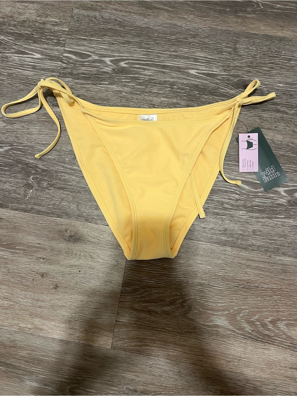 wild fable Yellow Tie-Side Bikini Bottoms